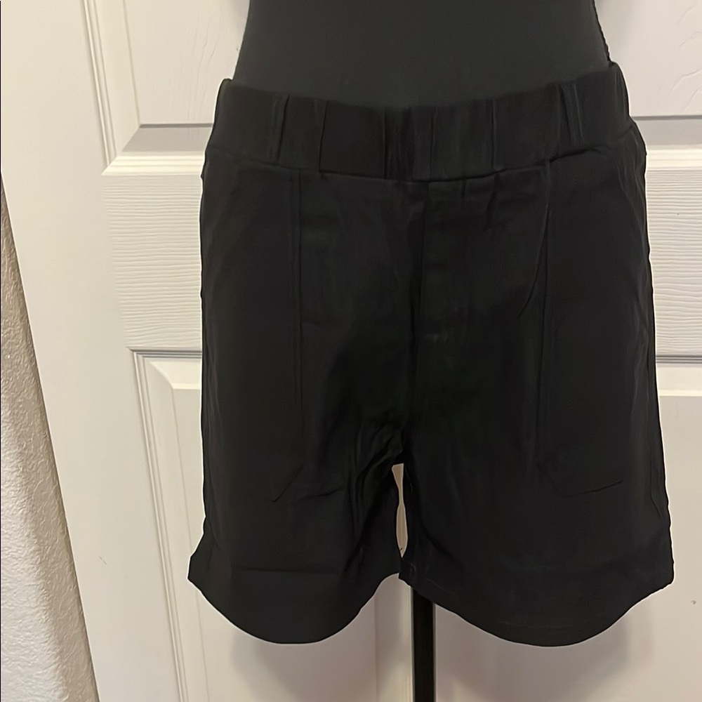 Black Tailored Bermuda Shorts